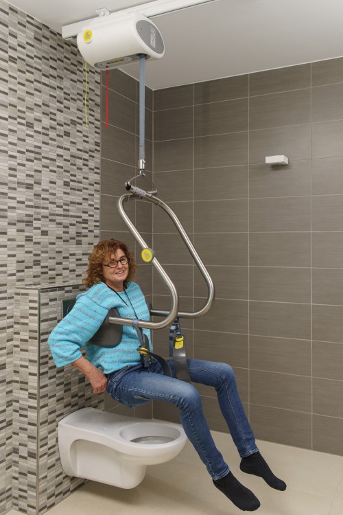 Handi-Move - Independent use - Ideal for the toilet - SureHands® Body Support , Ceiling motor
