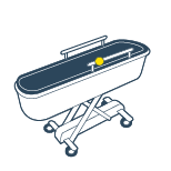 icon Shower-bathing trolley