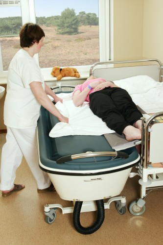 HANDI-roll board ; Shower-bathing trolley - Handi-Move Patient lift hoist