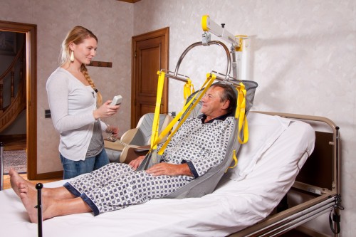 Wall lift ; Standard spreader bar - Handi-Move Patient lift hoist