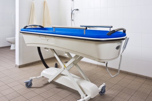 Shower-bathing trolley - Handi-Move Patient lift hoist