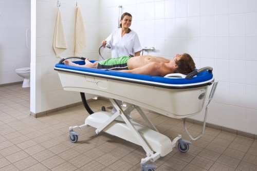 Shower-bathing trolley - Handi-Move Patient lift hoist