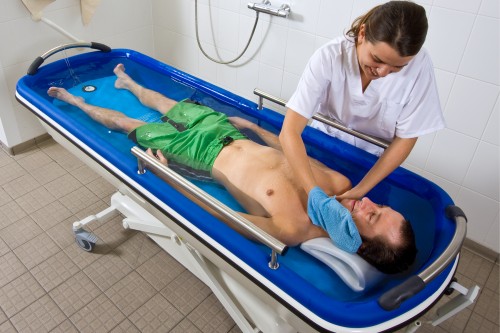 Shower-bathing trolley - Handi-Move Patient lift hoist