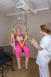 Ceiling motor ; Digital scale - Handi-Move Patient lift hoist