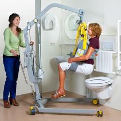 Mobile hoist 1641 ; Hygiene sling - Handi-Move Patient lift hoist