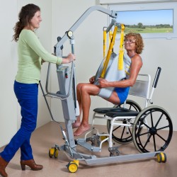 Mobile hoist 1630 ; Bathing sling - Handi-Move Patient lift hoist