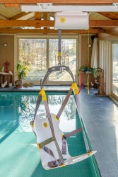 Ceiling motor as pool lift - Handi-Move Patient lift hoist