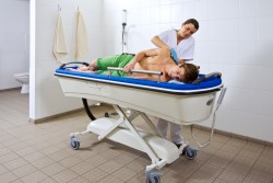 Shower-bathing trolley - Handi-Move Patient lift hoist